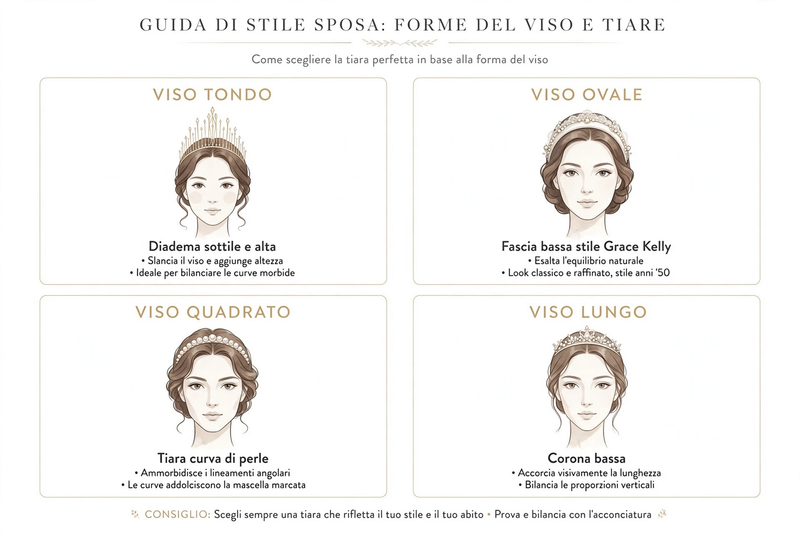 Corona della Sposa: Significato e Tradizioni 2 come scegliere la Corona giusta per il Viso