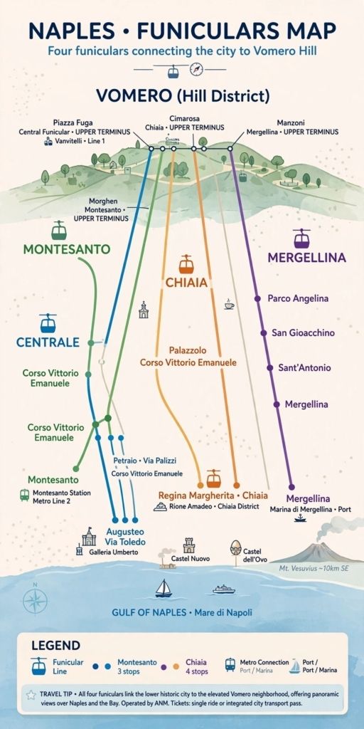 Funicolari di Napoli: Mappa, orari e quale prendere [Guida 2026]. Tabella 