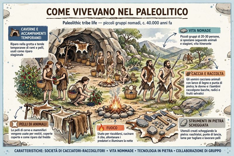 Paleolitico e Neolitico: differenze, date e caratteristiche 2 Come vivevano nel Paleolitico?