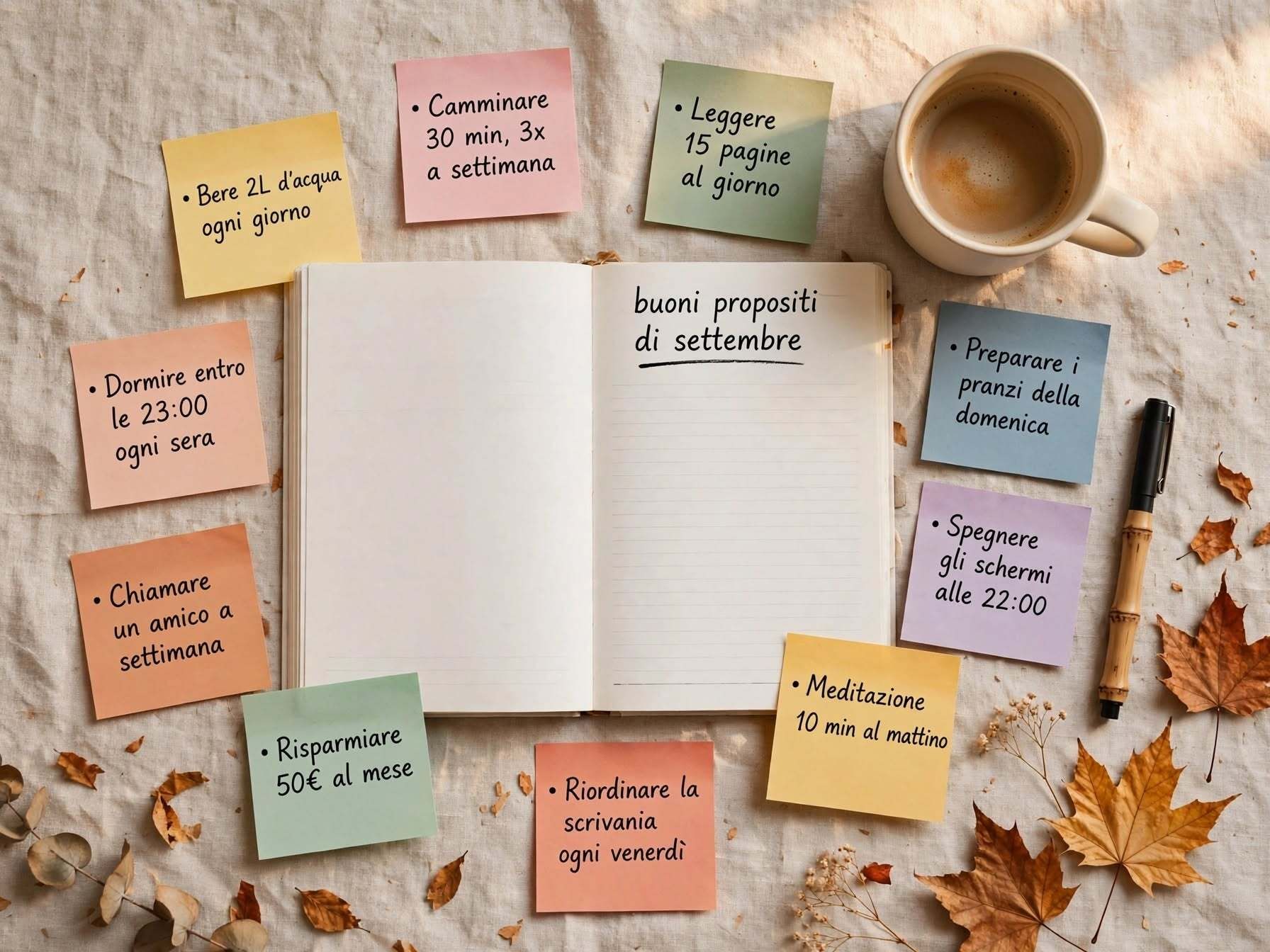 buoni propositi settembre