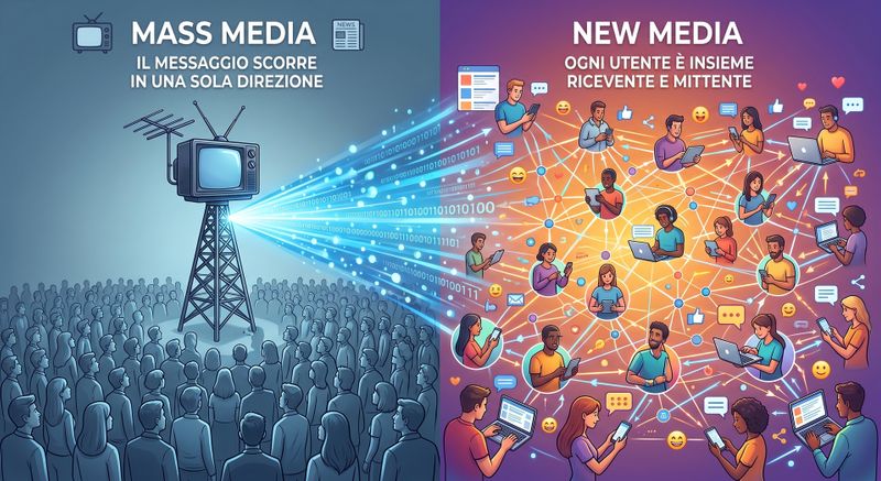 Visual Design: 5 Regole per una Guida Completa alla Comunicazione Grafica 2 visual design confronto mass media e new media