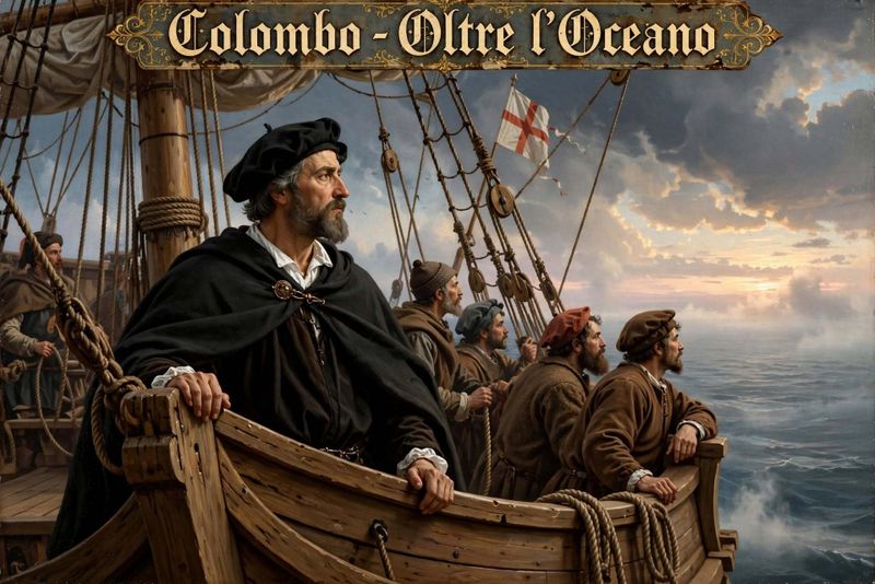 I grandi esploratori della storia e le loro scoperte 105 Cristoforo Colombo abbigliamento e atmosfera del 1492