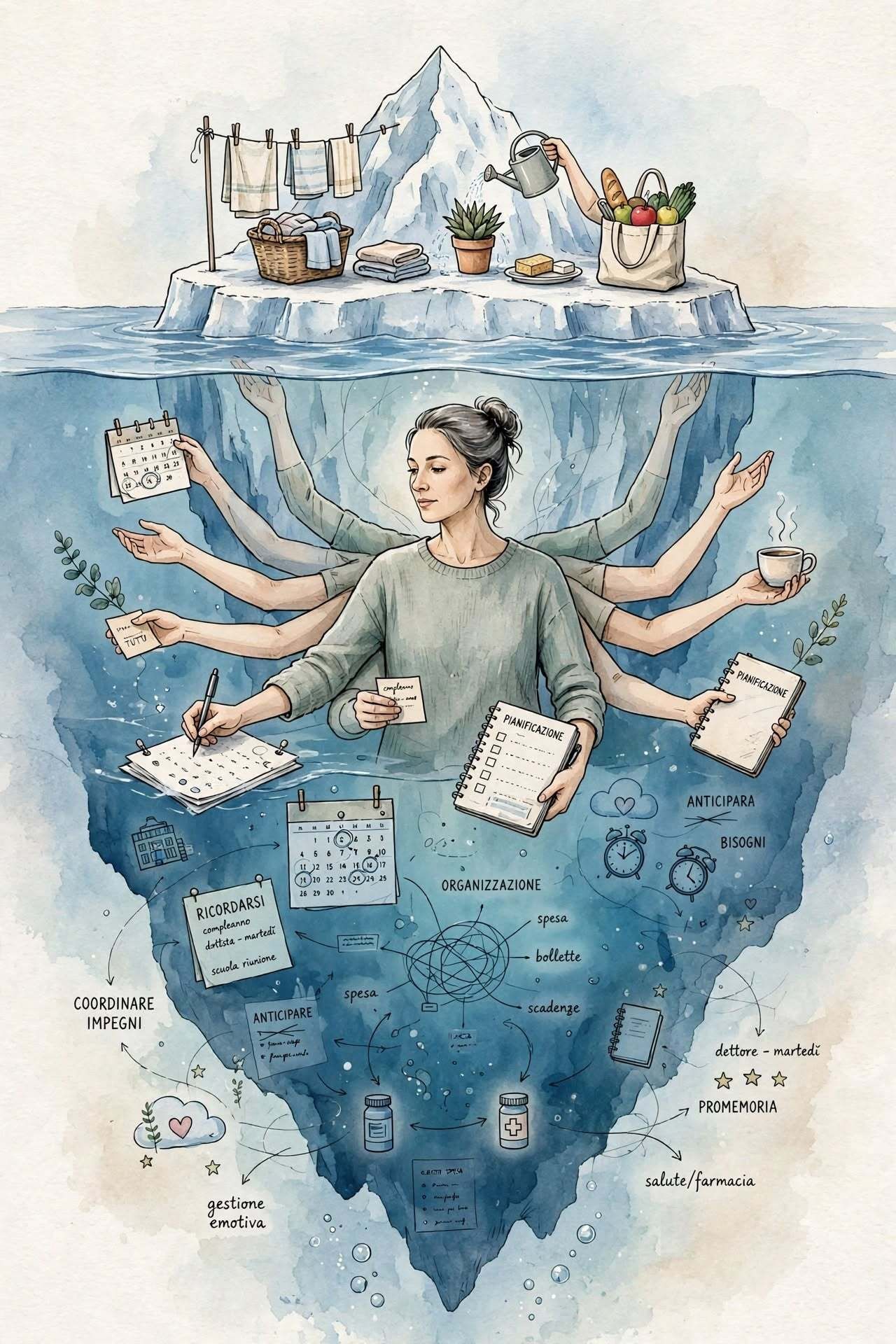 Il lavoro invisibile non è soltanto quello di casa
