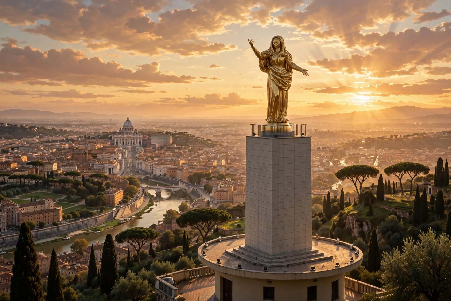 Madonnina di Monte Mario a Roma
