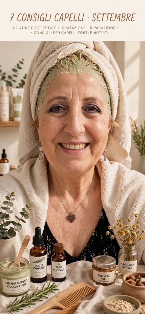 Capelli a settembre: 7 consigli dopo l'estate 4 Maschera nutriente routine post-estate