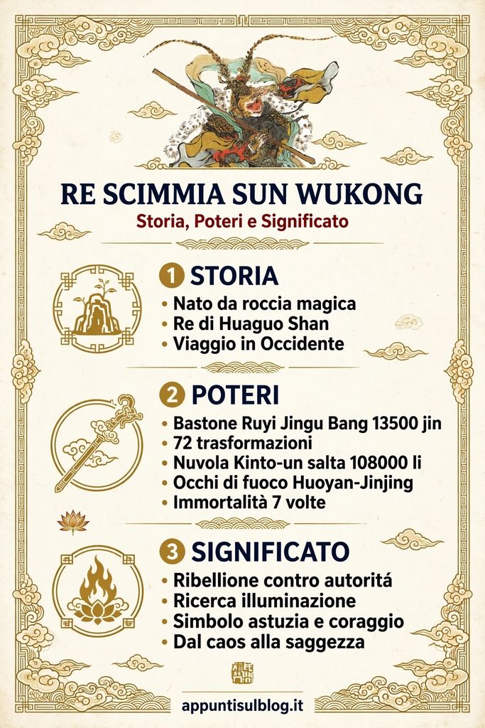 Re Scimmia Sun Wukong: storia, poteri e significato 3 Re Scimmia Sun Wukong storia poteri e significato