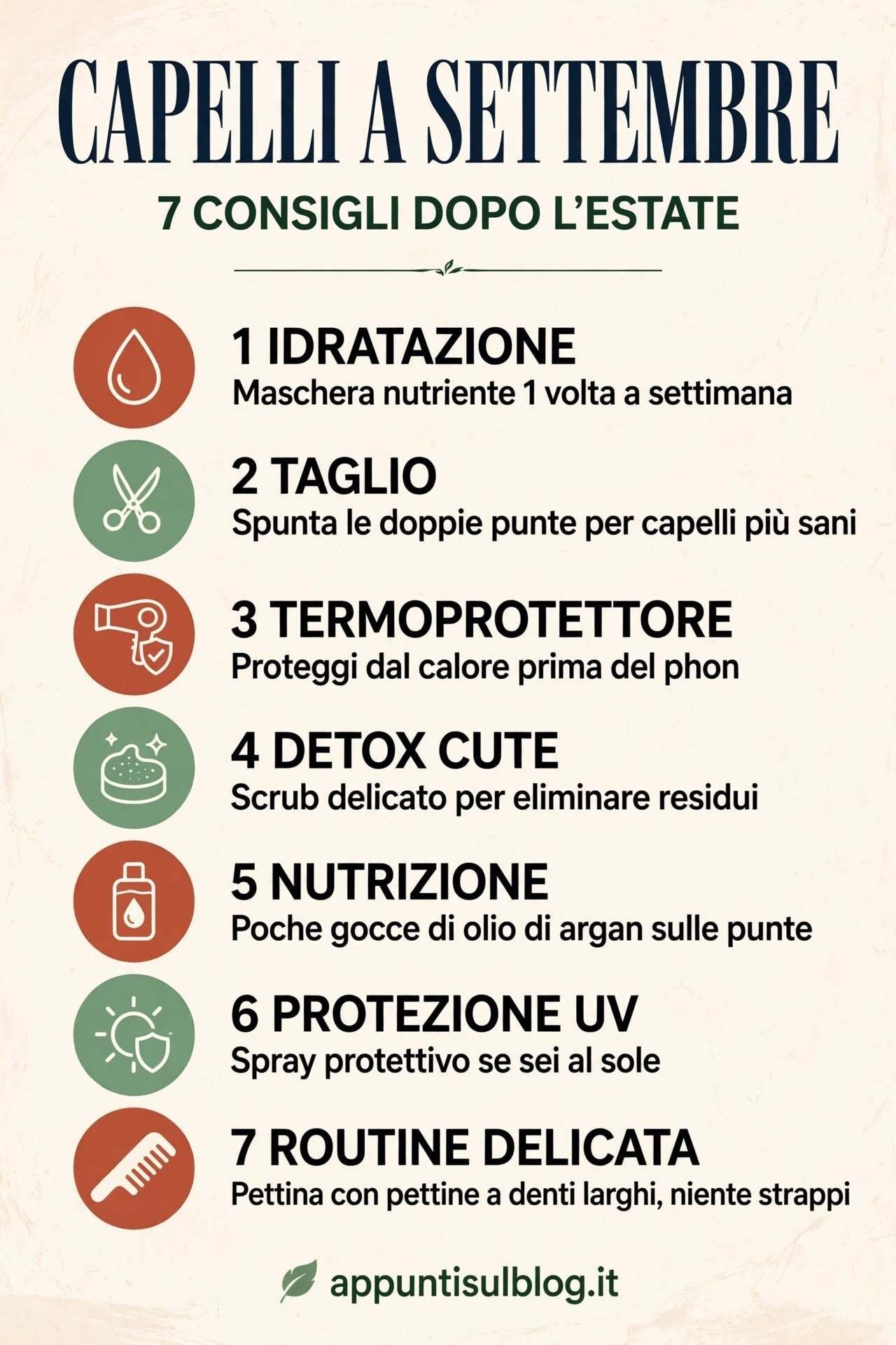 7 consigli semplici per i capelli a settembre