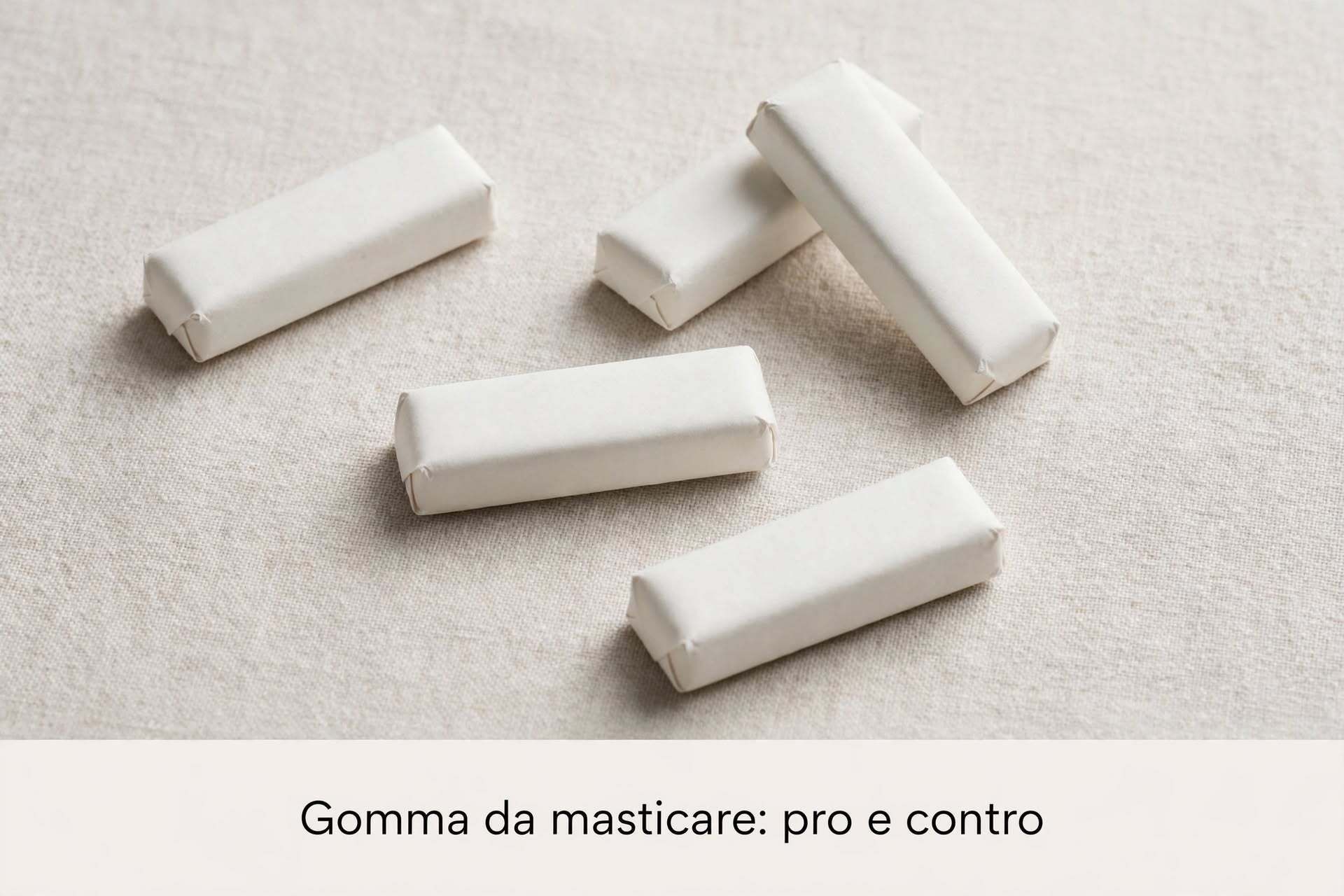 Gomma da masticare: benefici e controindicazioni reali