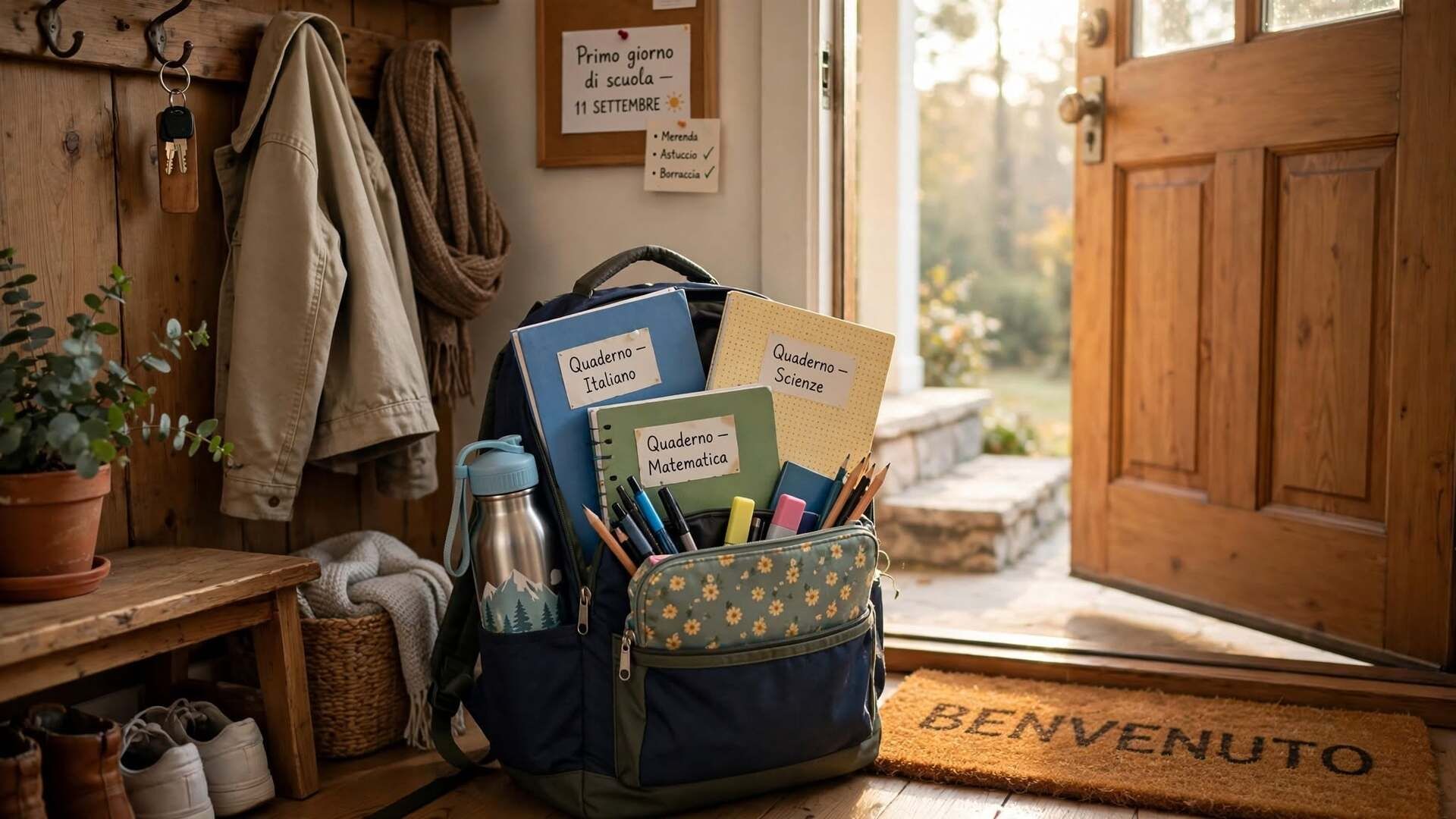 cosa mettere nello zaino per il primo giorno di scuola