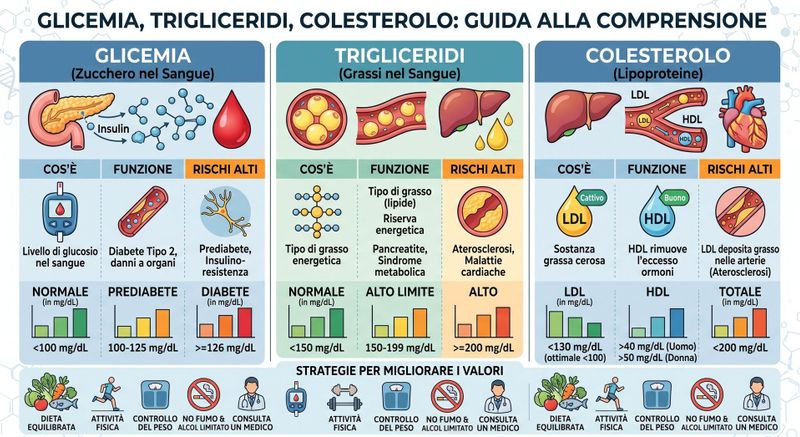 Glicemia trigliceridi e colesterolo: guida alla comprensione 2 Glicemia trigliceridi e colesterolo: guida alla comprensione