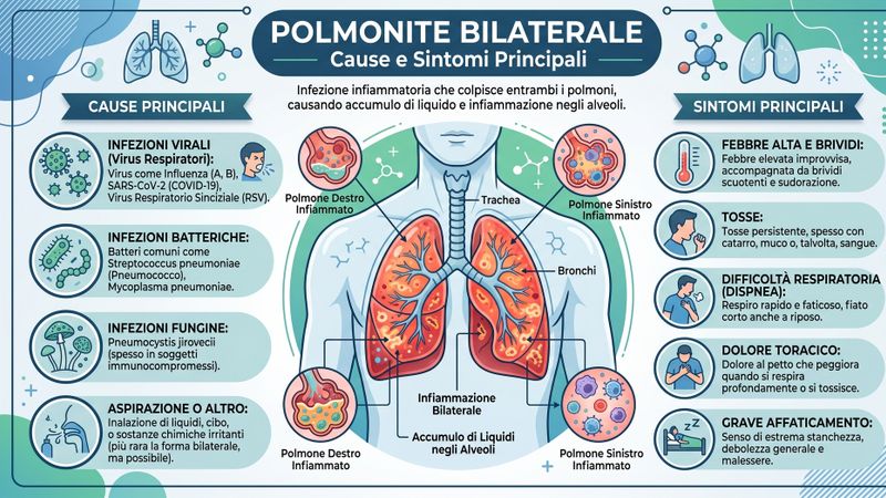 Polmonite Bilaterale: Cause e Sintomi Principali 11 Polmonite Bilaterale: Cause e Sintomi Principali