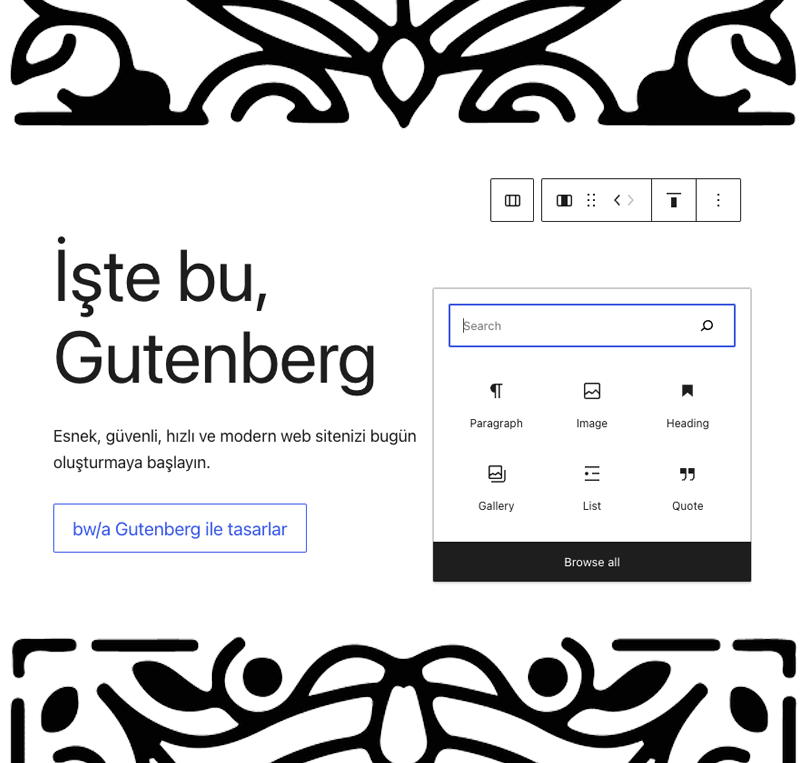 WordPress Gutenberg Editor