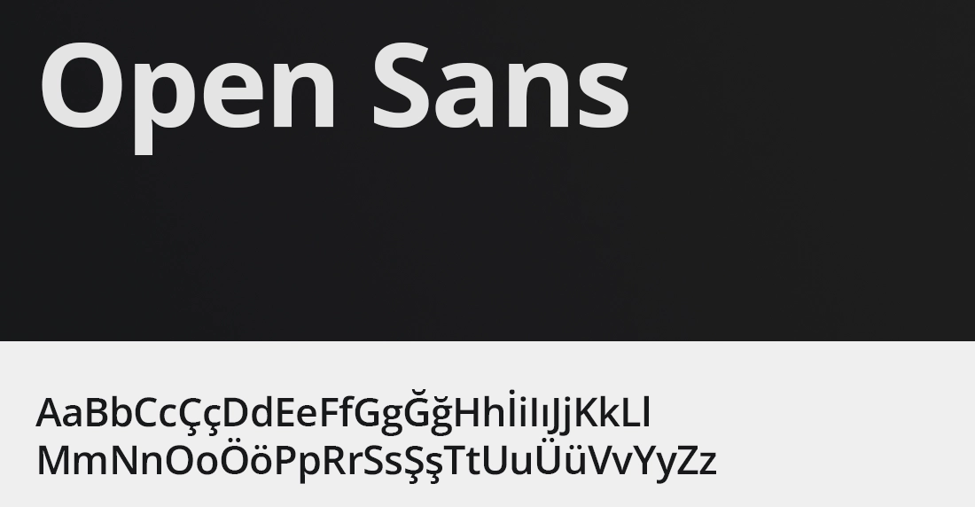 Web tasarımda Open Sans kullanımı
