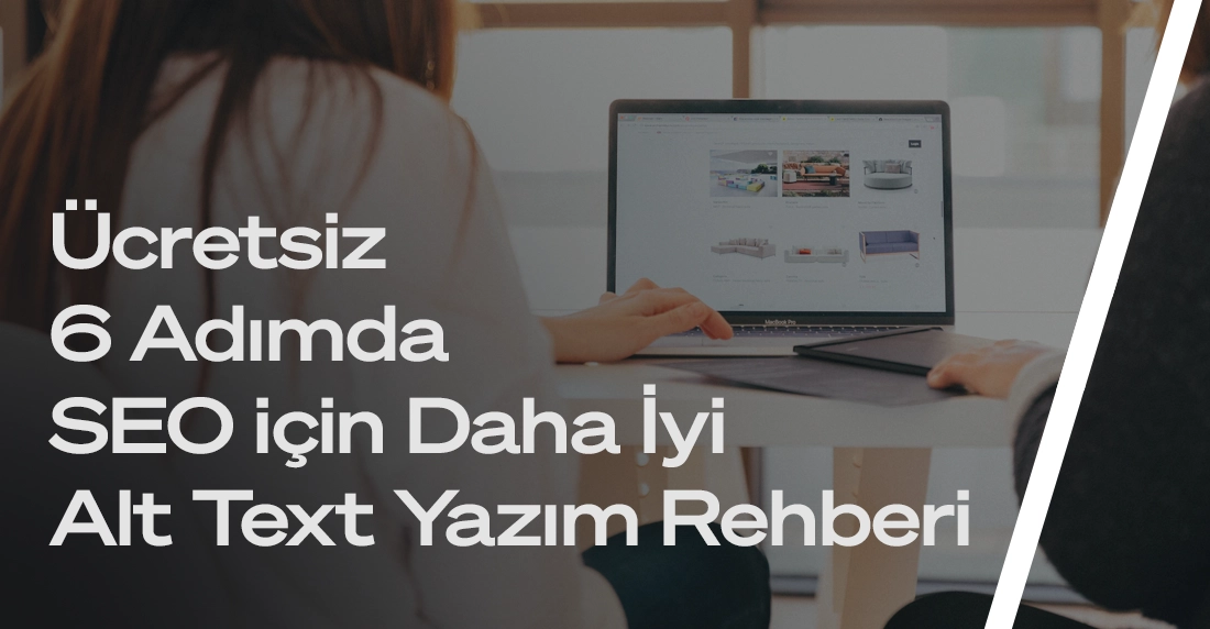 İki kadın alt text'e uygun görsel seçiyor