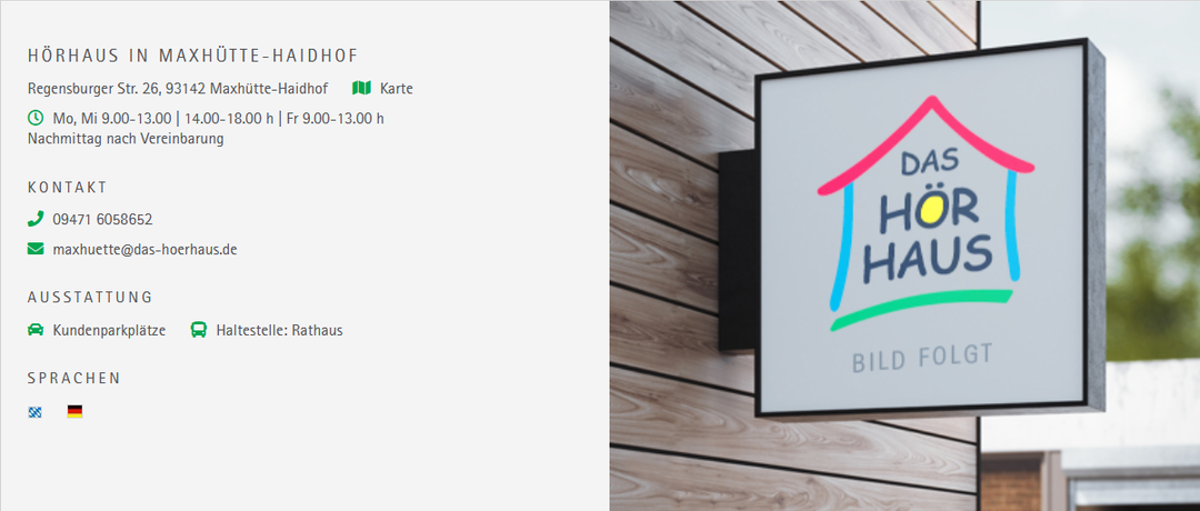 Vorschaubild Maxhütte-Haidhof Höranalyse Servicepakete terzo Hörgeräte