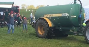 Farmer Sprays Poop on Protesters