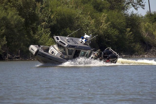 Border Patrol Safe-Boat in South Texas McAllen, RGV