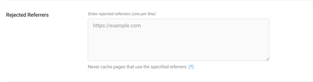 Advanced Options – Powered Cache Documentation