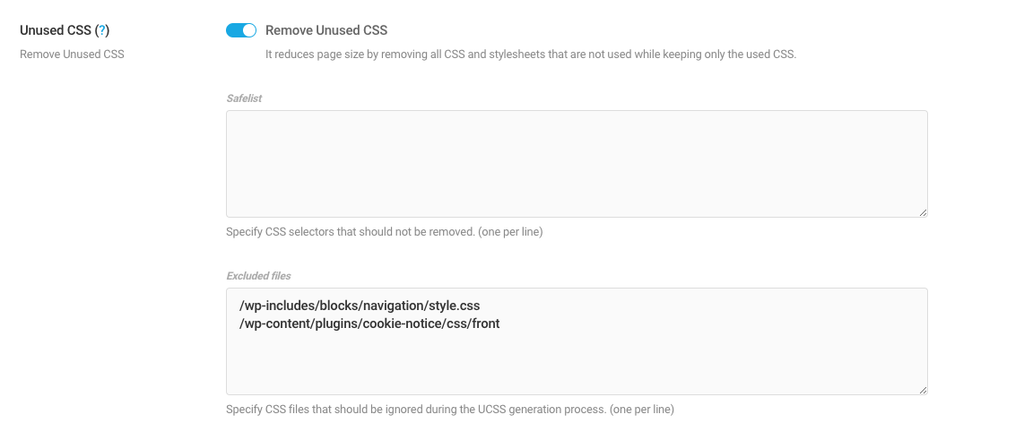 Remove Unused CSS – Powered Cache Documentation