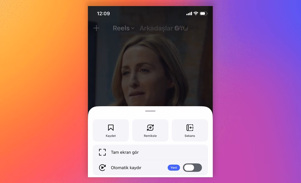 Instagram Otomatik Reels Kaydır