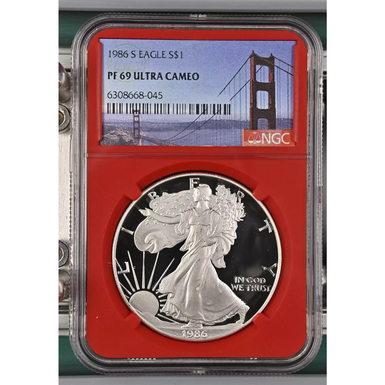 1986-S Bullion Silver Eagles NGC PF-69 ULTRA CAMEO