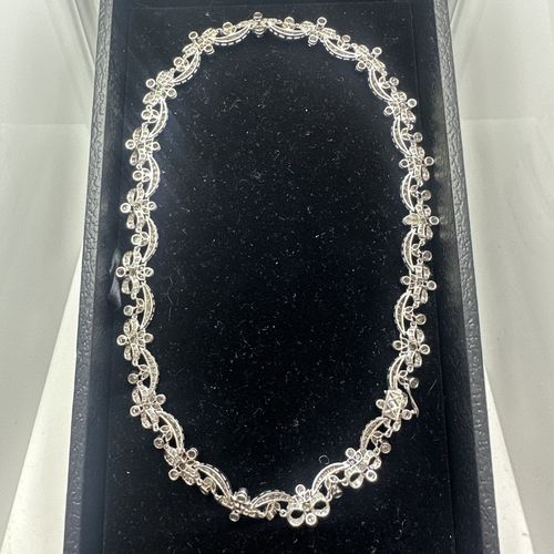 Custom 14k & 13.84 Karat Diamond Necklace
