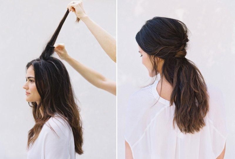 DIY Brautfrisur für lange Haare von Heather Hawkins
