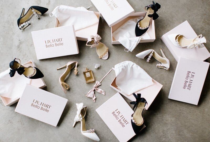 Edle Brautschuhkollektion von Bella Belle Shoes und Enchanted Atelier by Liv Hart