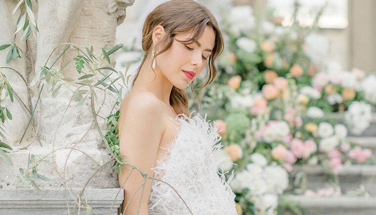 Wedding inspirations in delicate pastel shades at Castello San Salvatore