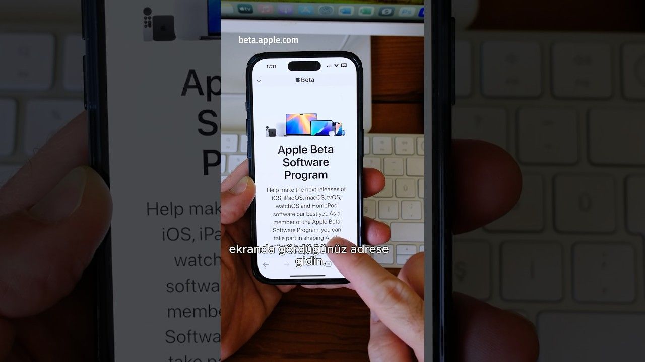 iOS 18 Public Beta nasıl yüklenir ve kurulur? #apple #ios18 #shorts