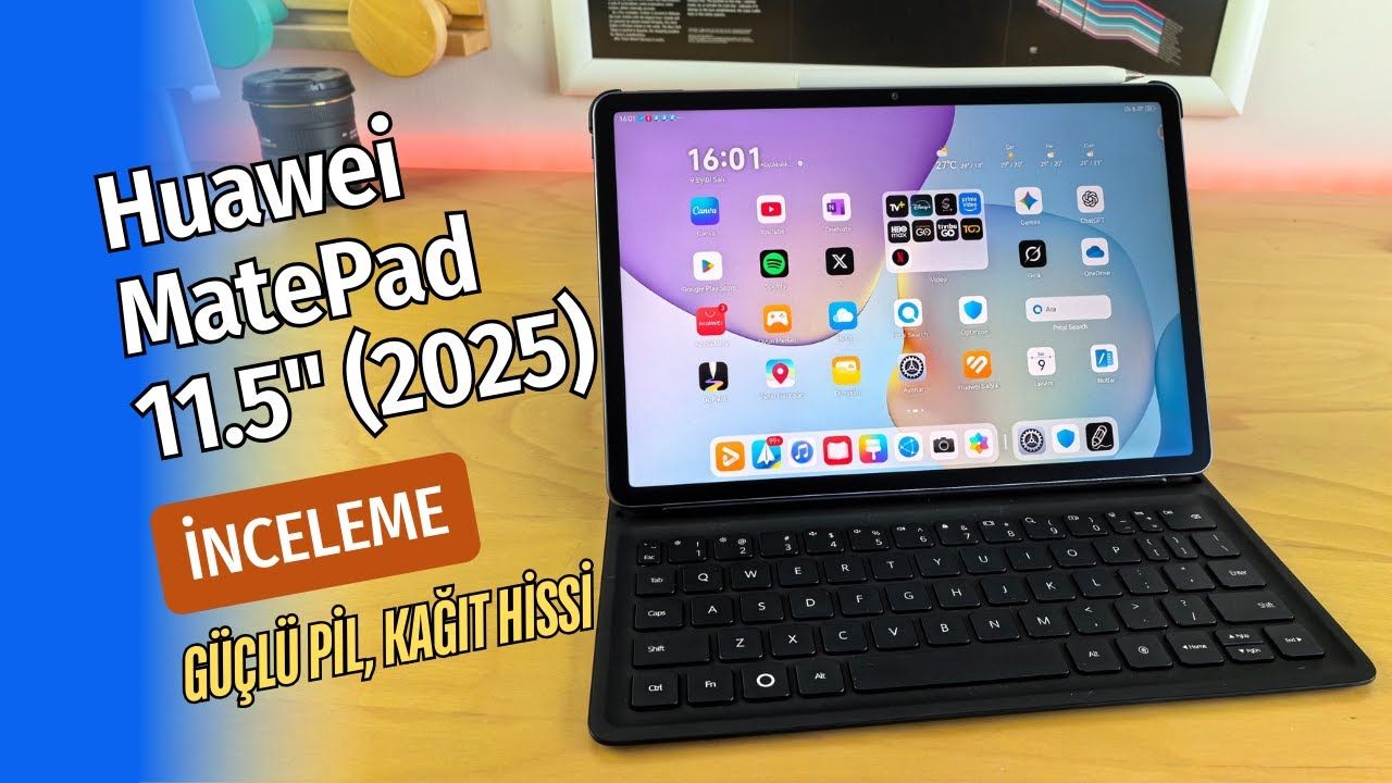 Huawei MatePad 11.5 (2025) inceleme | Güçlü pil, kağıt gibi ekran!