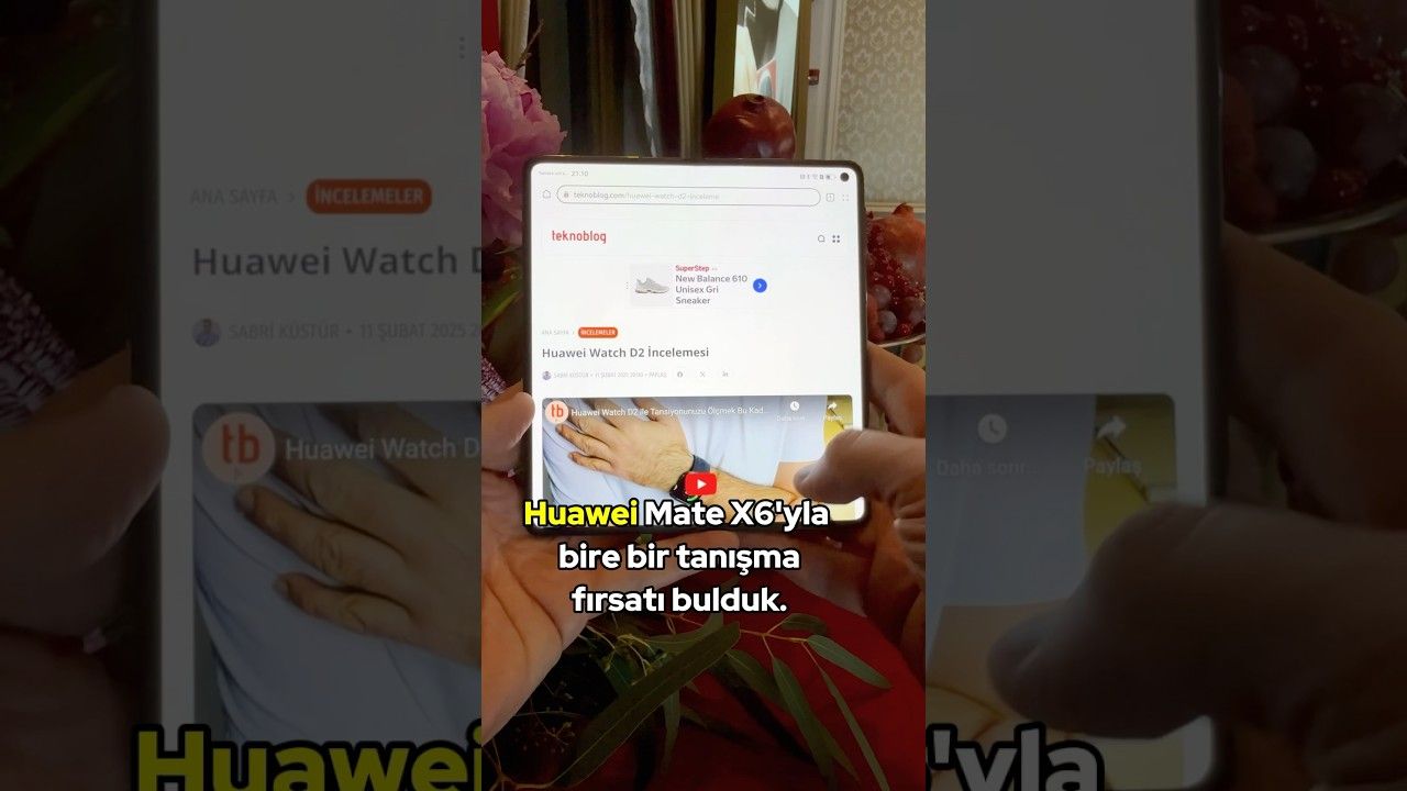 Huawei Mate X6 109.999 TL fiyat etiketiyle Türkiye’de. İlk izlenimlerimiz kısa videoda. #shorts