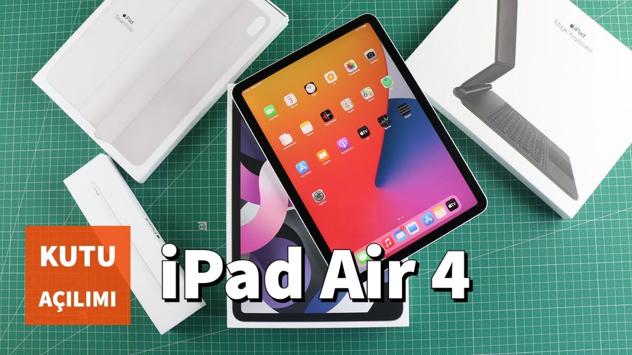 iPad Air 4 Kutu Açılımı ve Kutu İçeriği: Magic Keyboard, Apple Pencil ve Smart Folio da burada