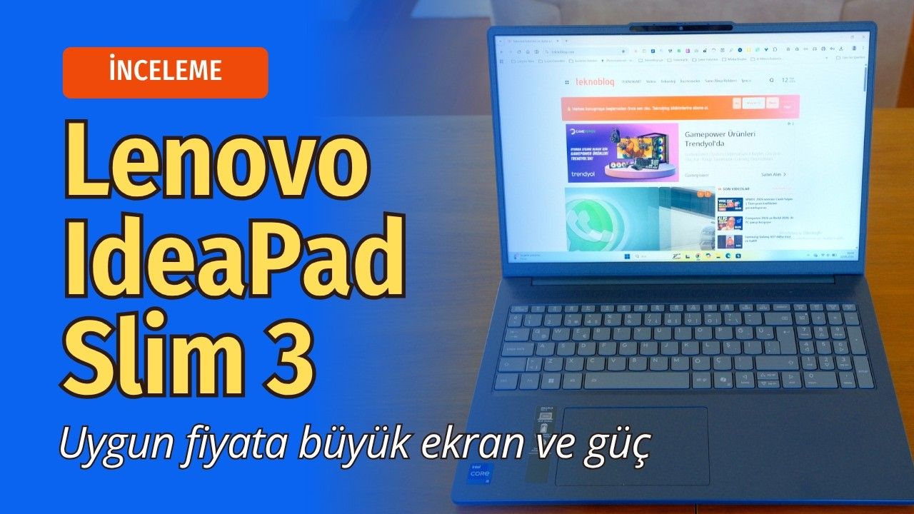 Uygun fiyata büyük ekran ve güç | Lenovo IdeaPad Slim 3 16IRH10 İncelemesi