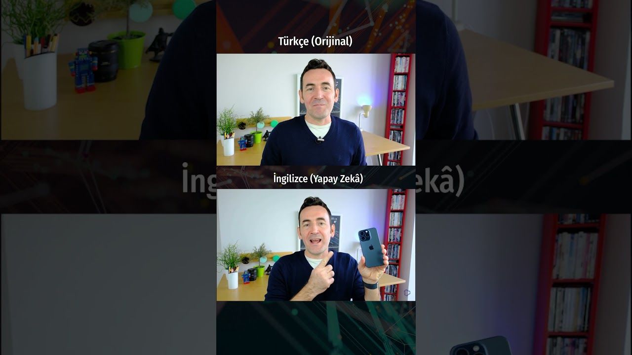 iPhone 15 Pro inceleme videomuzun girişini yapay zekâ yardımıyla İngilizceye çevirdik! #shorts #ai