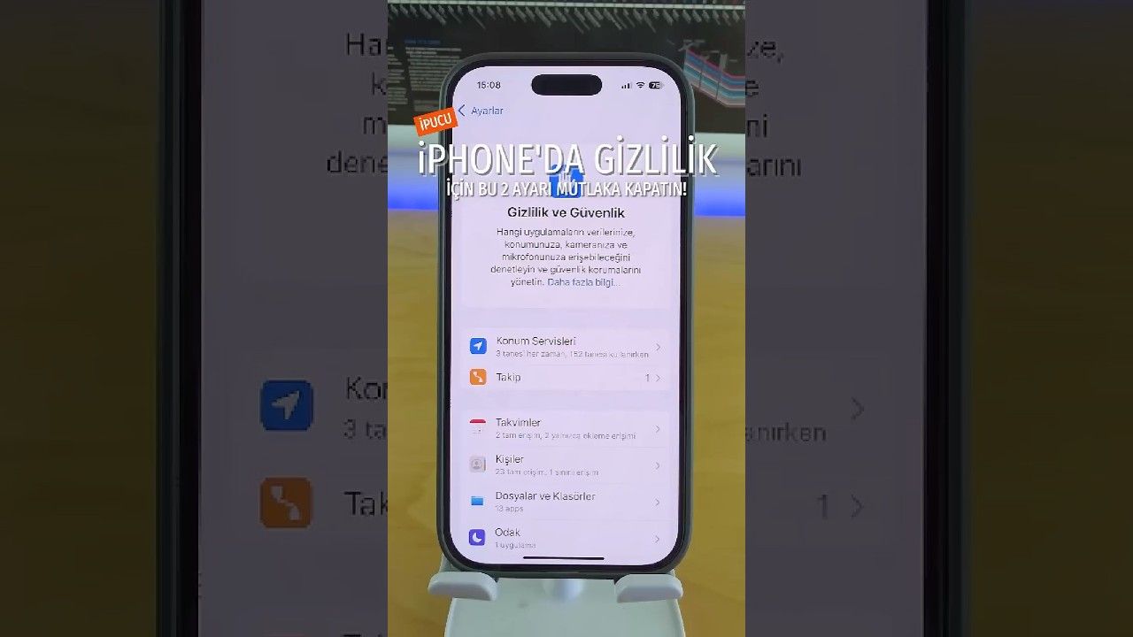 iPhone'da gizlilik için bu 2 ayarı mutlaka kapatın! #iphone #gizlilik #ipucu #teknoloji