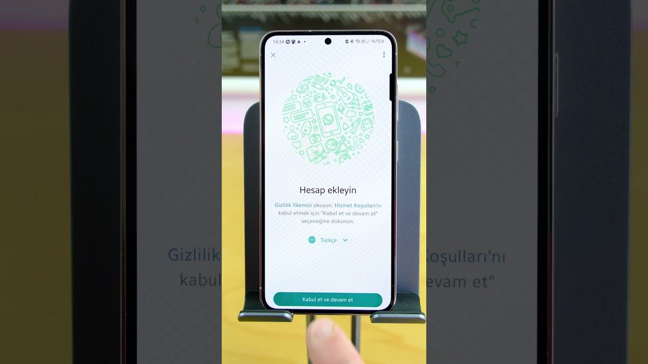 WhatsApp'ta iki numarayı aynı Android telefonda kullanın! #shorts