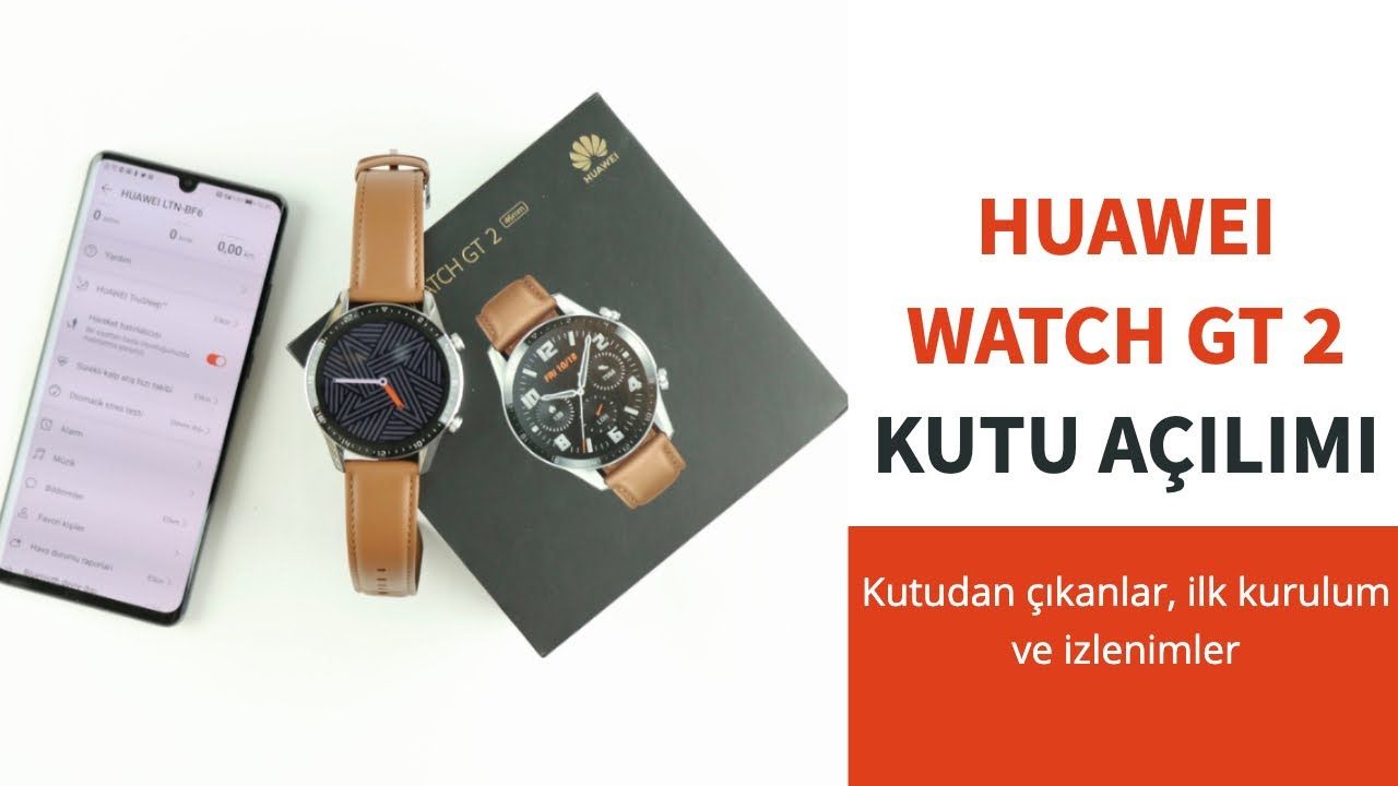 Huawei Watch GT 2 Kutu Açılımı ve Kutu İçeriği