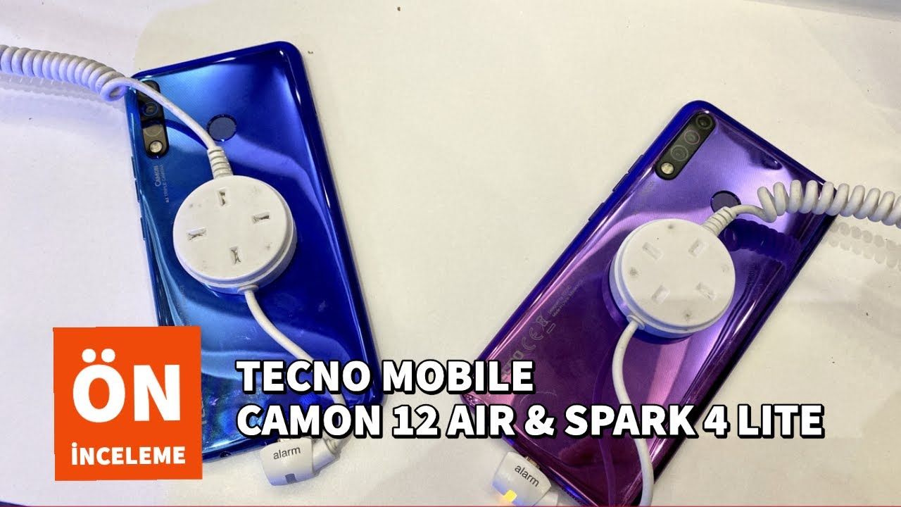 Tecno Mobile Camon 12 Air ve Spark 4 Lite Ön İnceleme