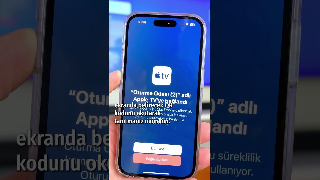 #tvOS17 ile FaceTime Apple TV’de! #iPhone ile Süreklilik Kamerası nasıl ayarlanır? #shorts #ios17