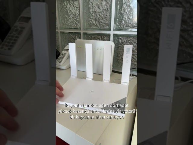 1 dakikada Huawei Wi-Fi AX3 Wi-Fi 6 Plus router
