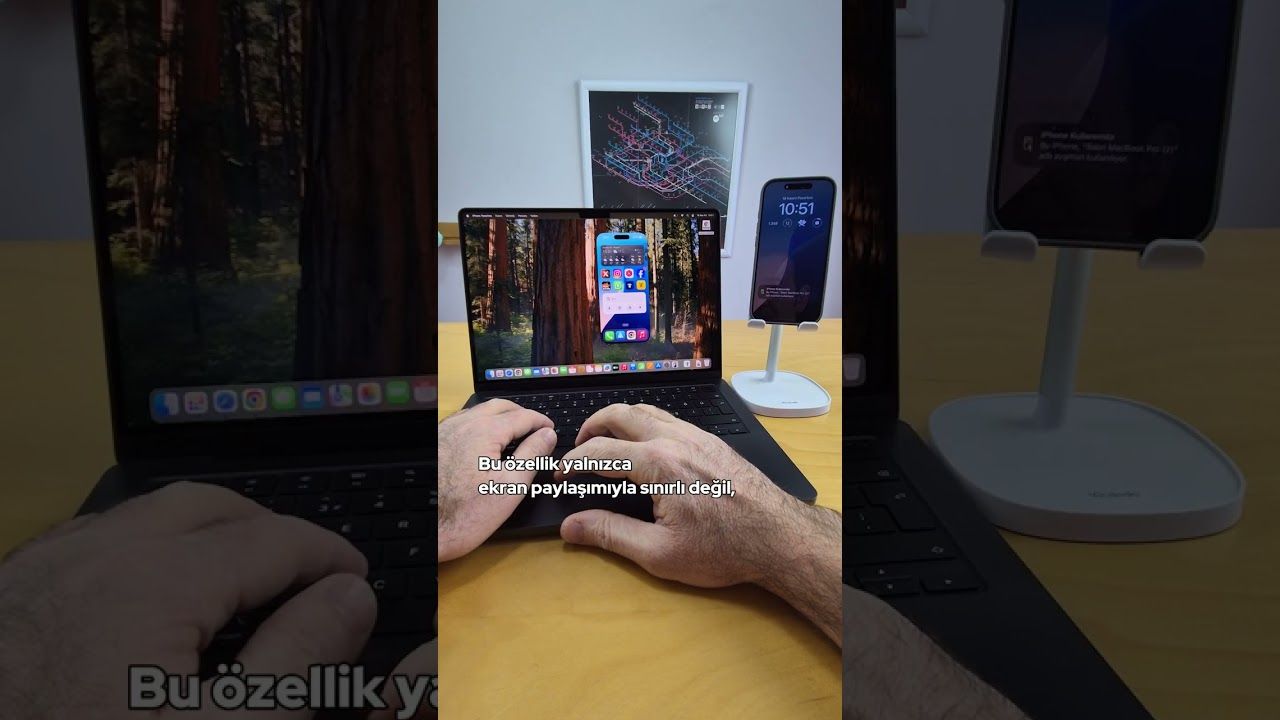 Mac bilgisayarlarda iPhone Yansıtma nasıl yapılır? #shorts #mac #iphone