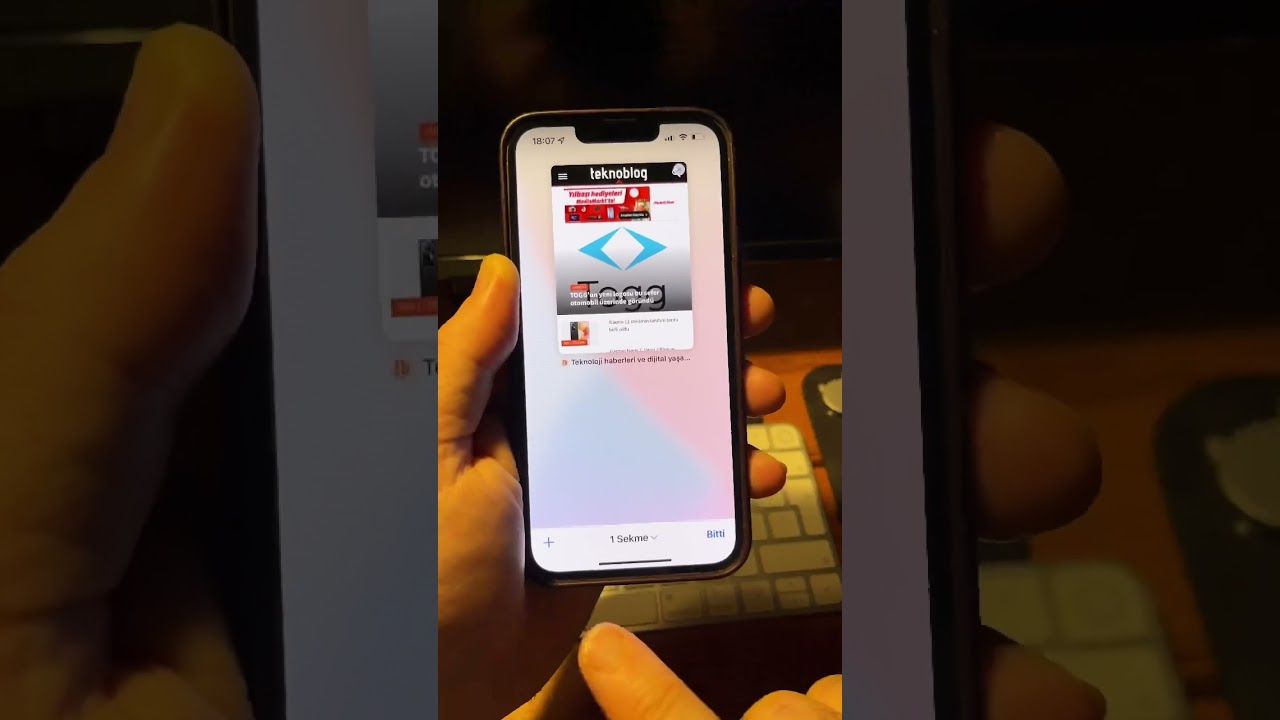 iOS 15 #Shorts İpucu: Safari başlangıç ekranı arka plan görüntüsü değiştirme