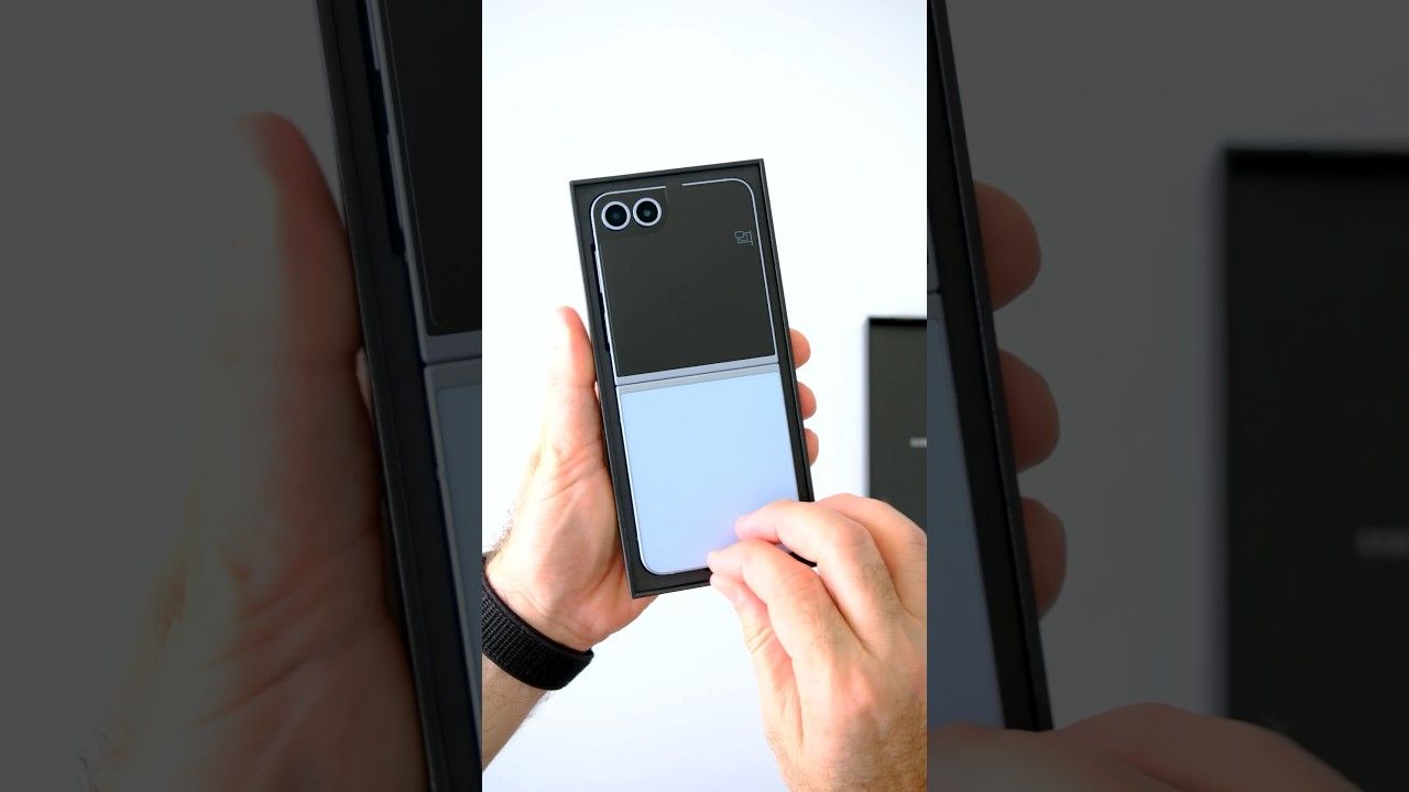 1 dakikada Samsung Galaxy Z Flip 6 kutu açılışı ve kurulumu #shorts #Samsung
