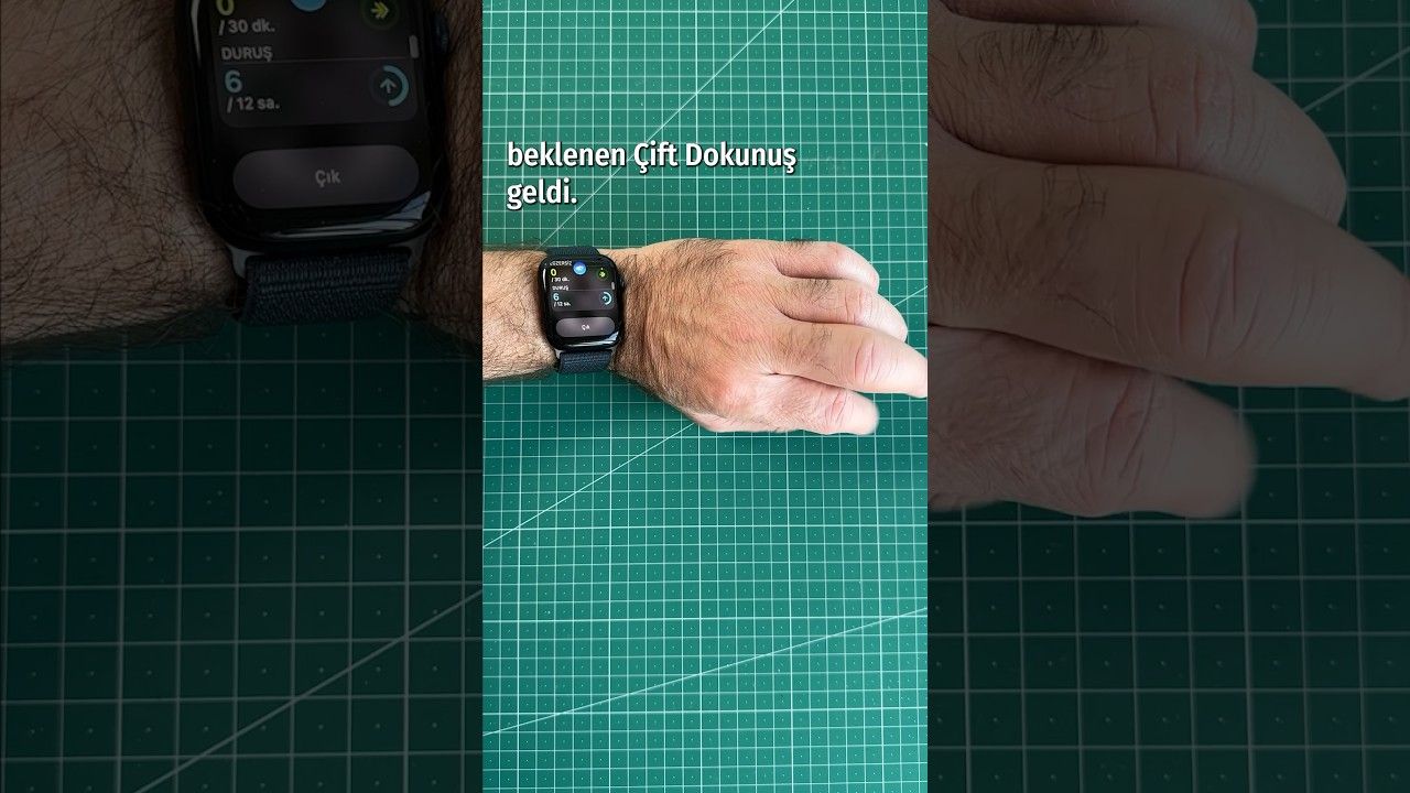 Çift Dokunuş watchOS 10.1 ile Apple Watch Series 9 ve Ultra 2’de! #shorts #apple