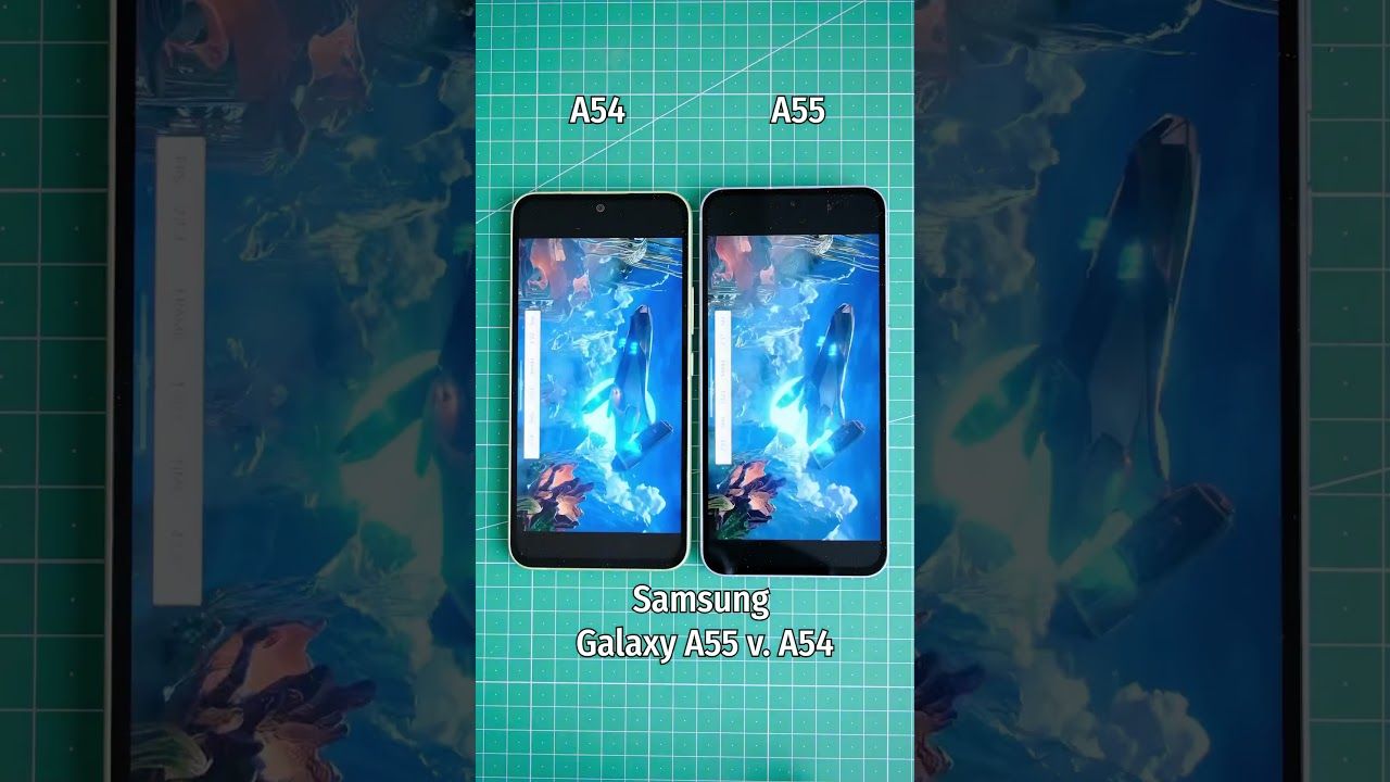 Samsung Galaxy A55 ve A54 performans testlerinde karşı karşıya! #samsung #shorts
