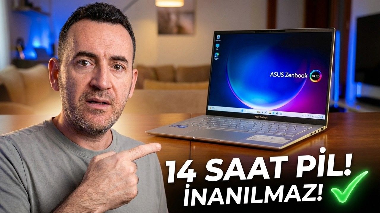 ASUS Zenbook 14 İnceleme — 14 Saat 44 Dakika Pil!