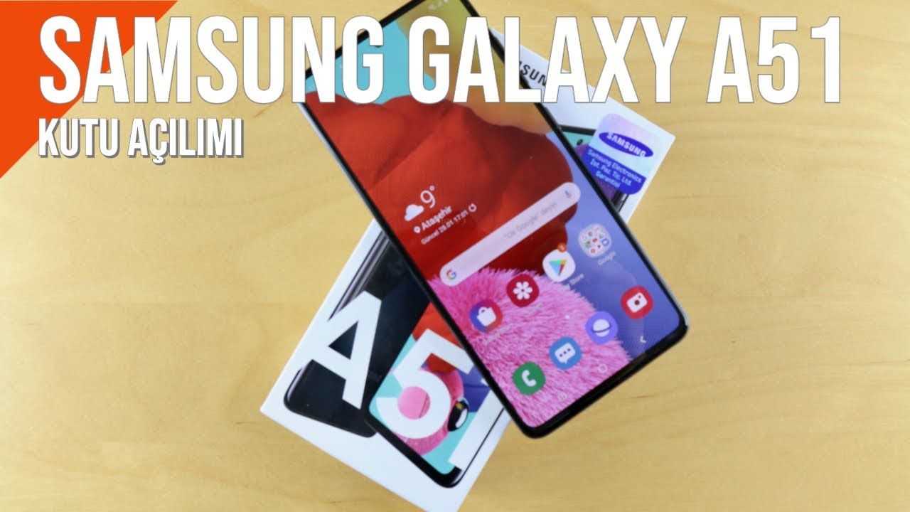 Samsung Galaxy A51 Kutu Açılımı: Kutu içeriği, ilk kurulum ve ilk tur da burada