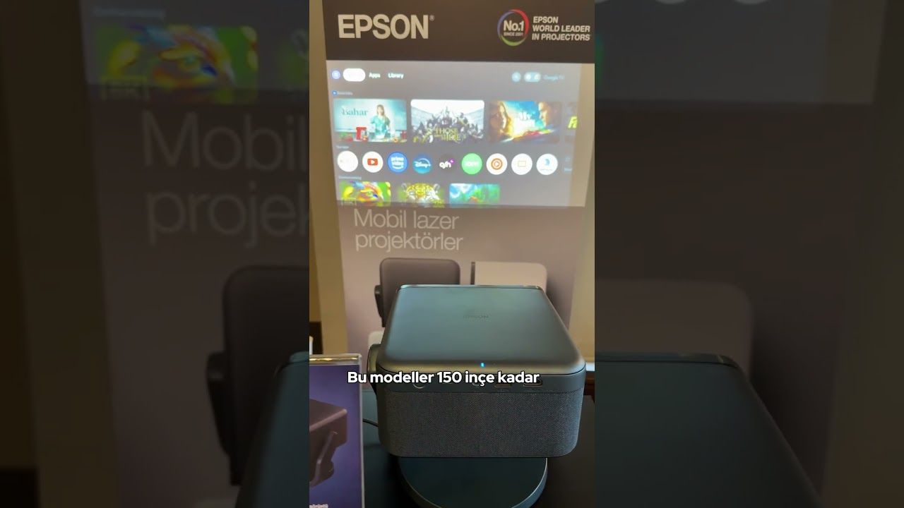 Epson'un Google TV destekli yeni projeksiyon cihazları Türkiye'de! #shorts #epson
