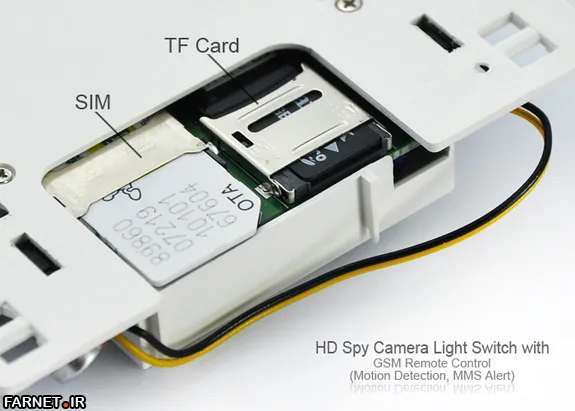 HD Spy Camera Light Switch